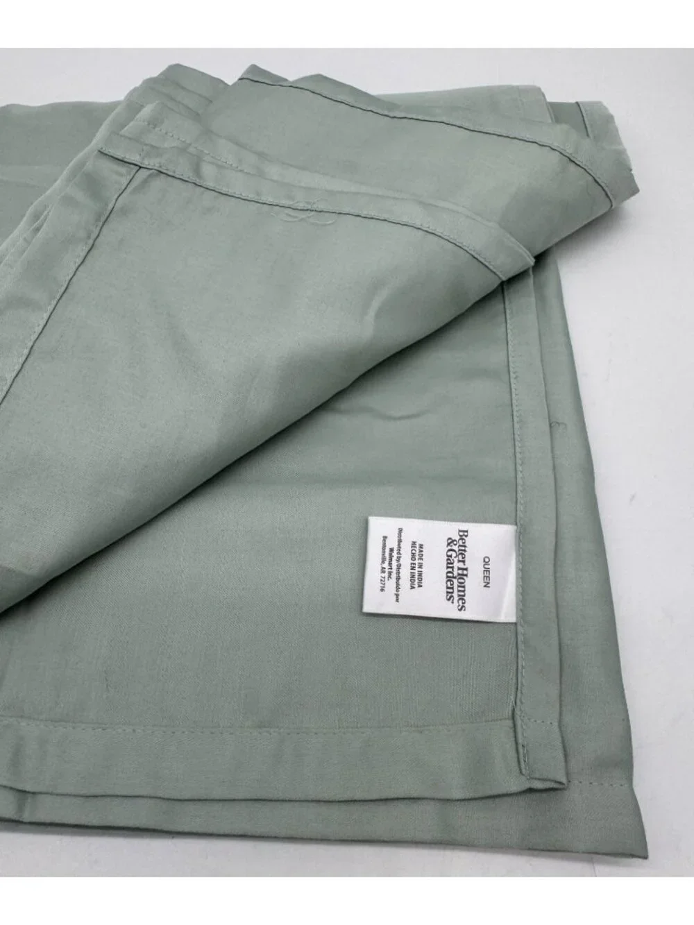 Better Homes & Gardens Mint Green 100% Cotton Queen Flat Sheet Classic Bedding